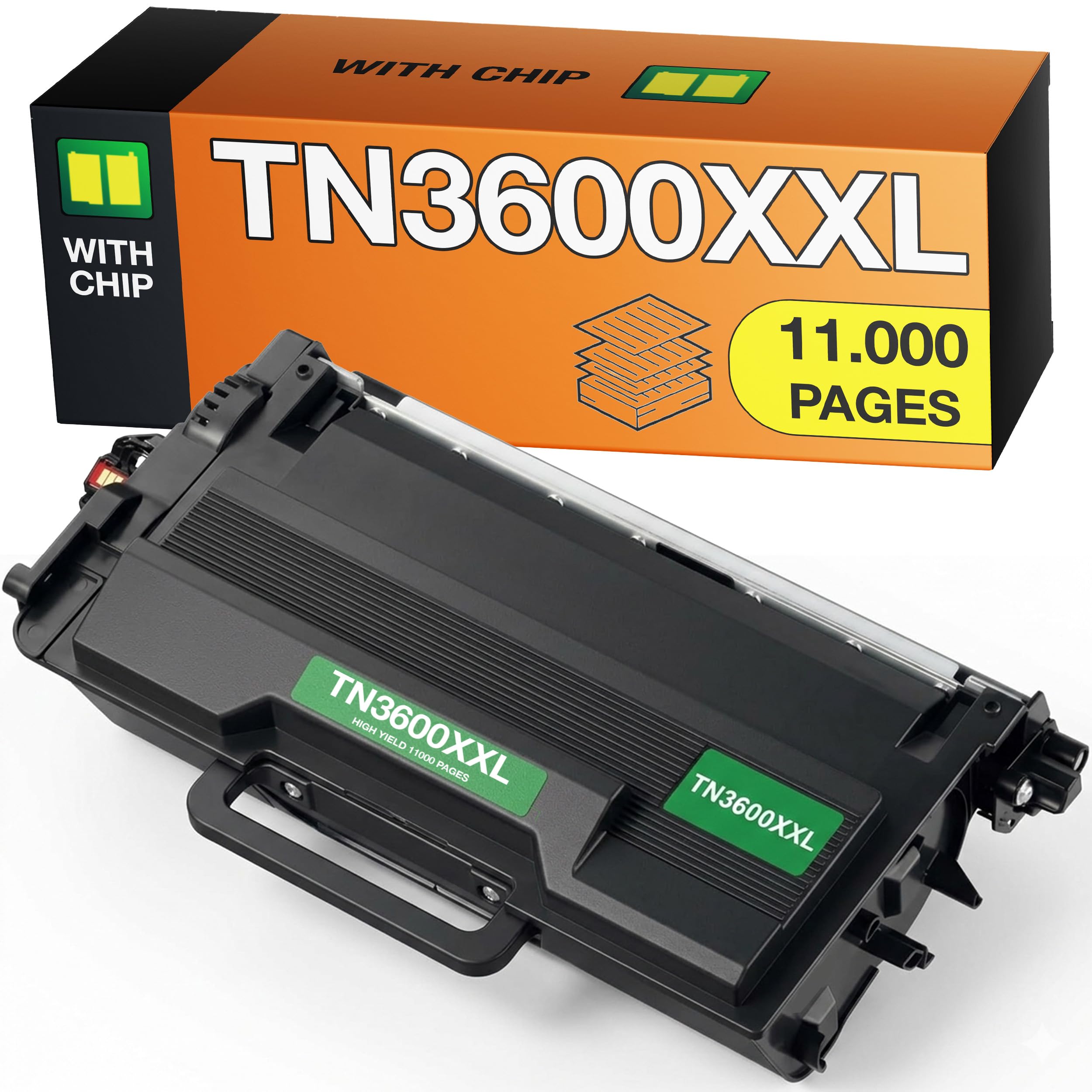 Supply Guy TN3600XXL TN 3600 XXL Toner kompatibel mit Brother TN-3600 XXL für MFC-L5710DW MFC-L5710DN HL-L5210DN HL-L5210DW HL-L5215DN HL-L6210DW HL-L6415DN Toner für MFC-L6710DW