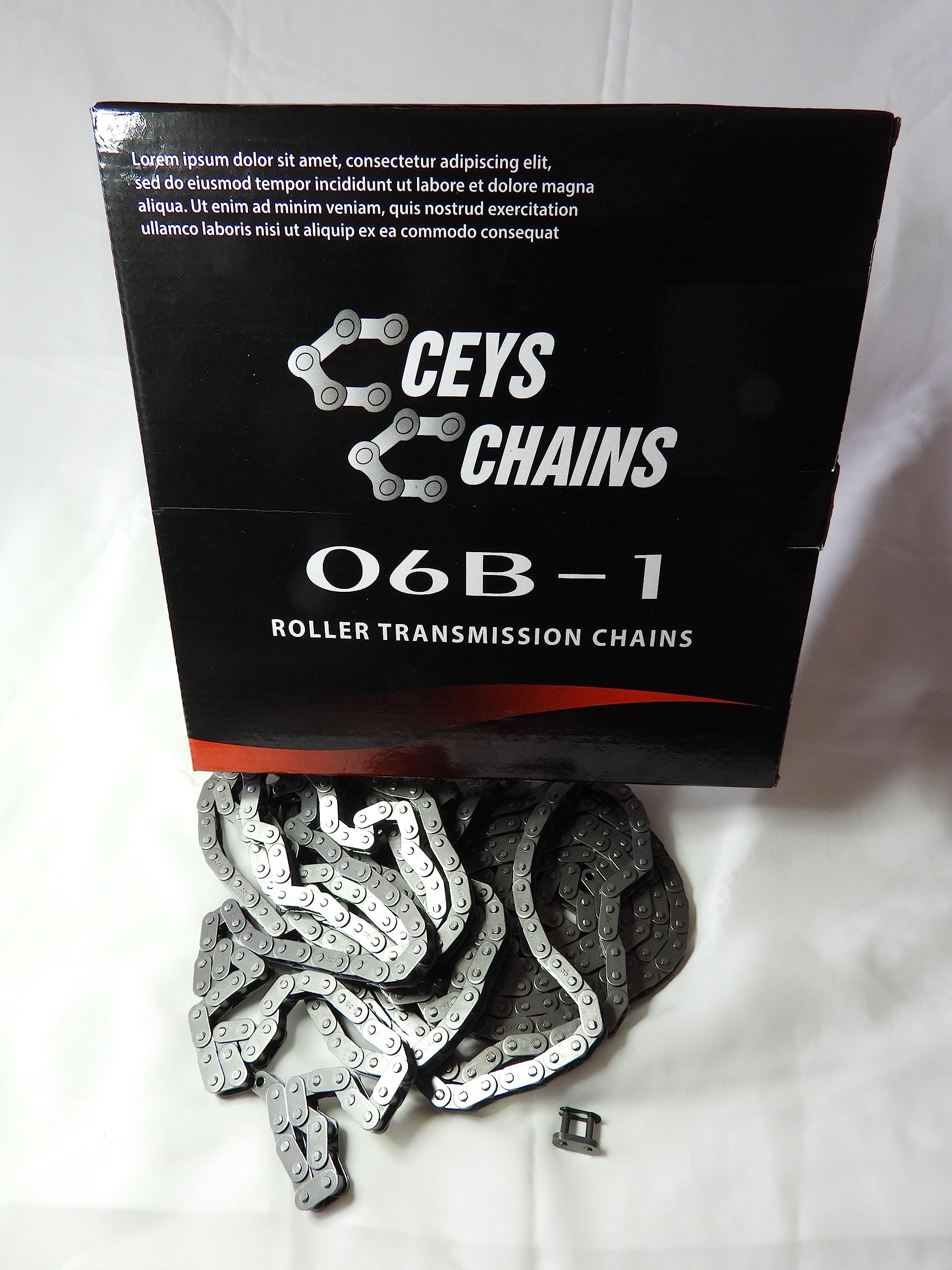Ceys Chains Chaîne à rouleaux 06 B-1 (3/8 x 7/32'') 5 m DIN 8187