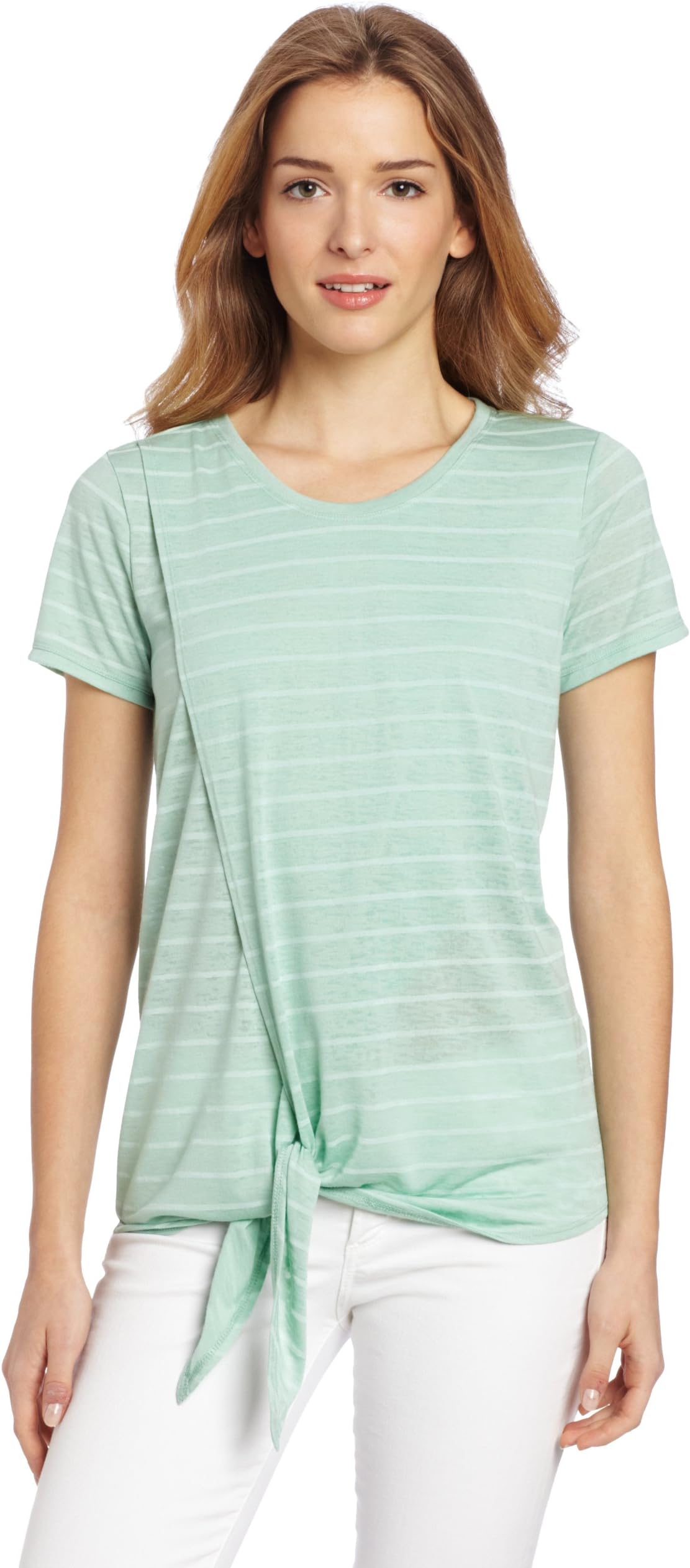 Two by Vince Camuto Women's Wrap Front Tee With Tie
