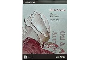 tumuarta Oil Painting Paper Pad 9x12” | 140lb Acid-Free Canvas-Textured Paper