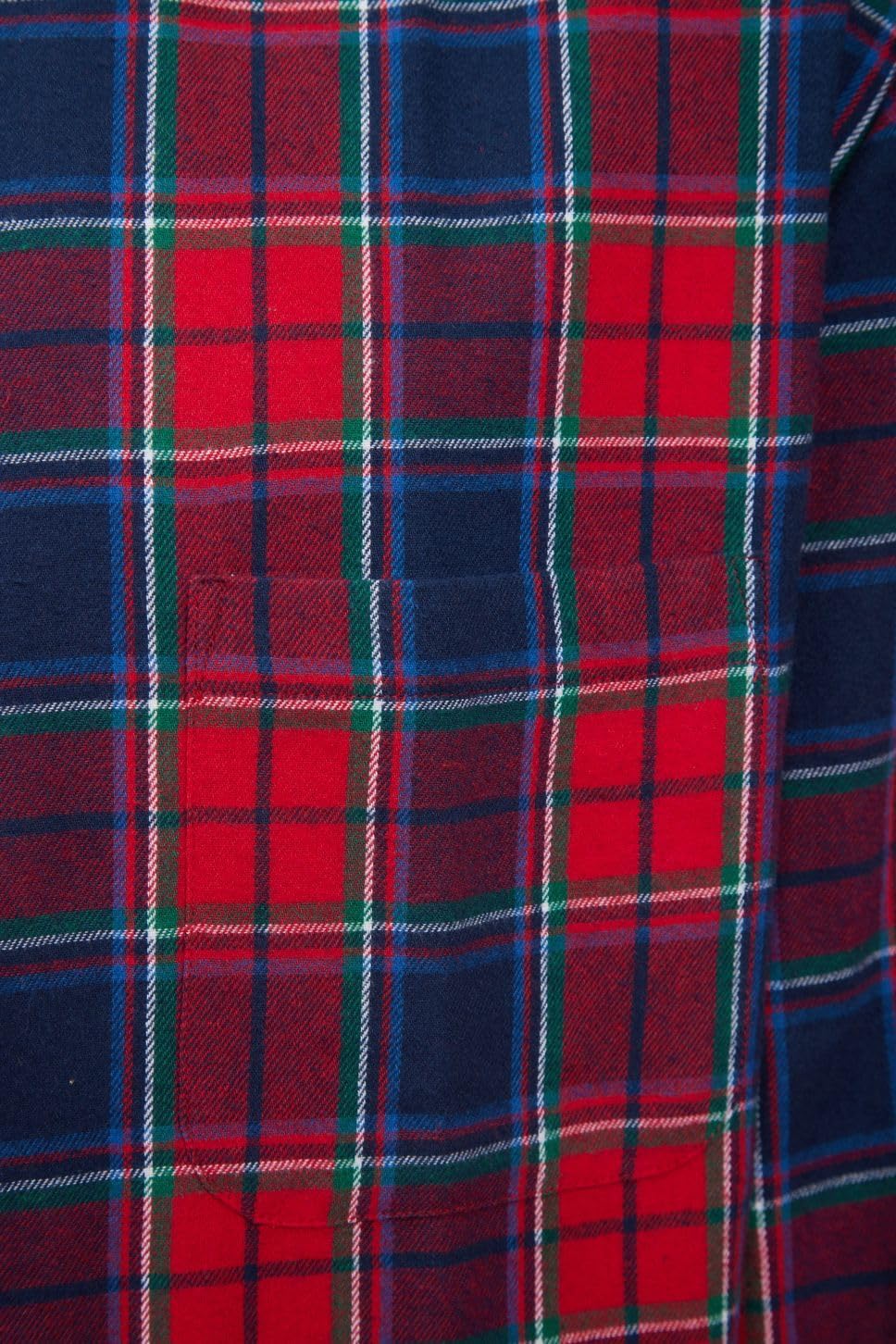 Lee Valley, Ireland Men's Genuine Irish Cotton Flannel Nightshirt (X-Large, Eskra Maroon)