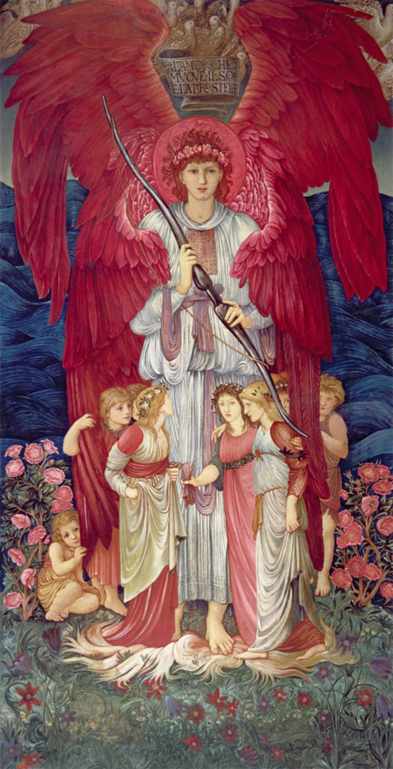 SERENDIPITP Vintage Wall Art Canvas Nordic Poster Canvas Print Picture Love That Moves the Sun by Edward Burne Jones Wall Art Poster for Home Decor 60x90cm