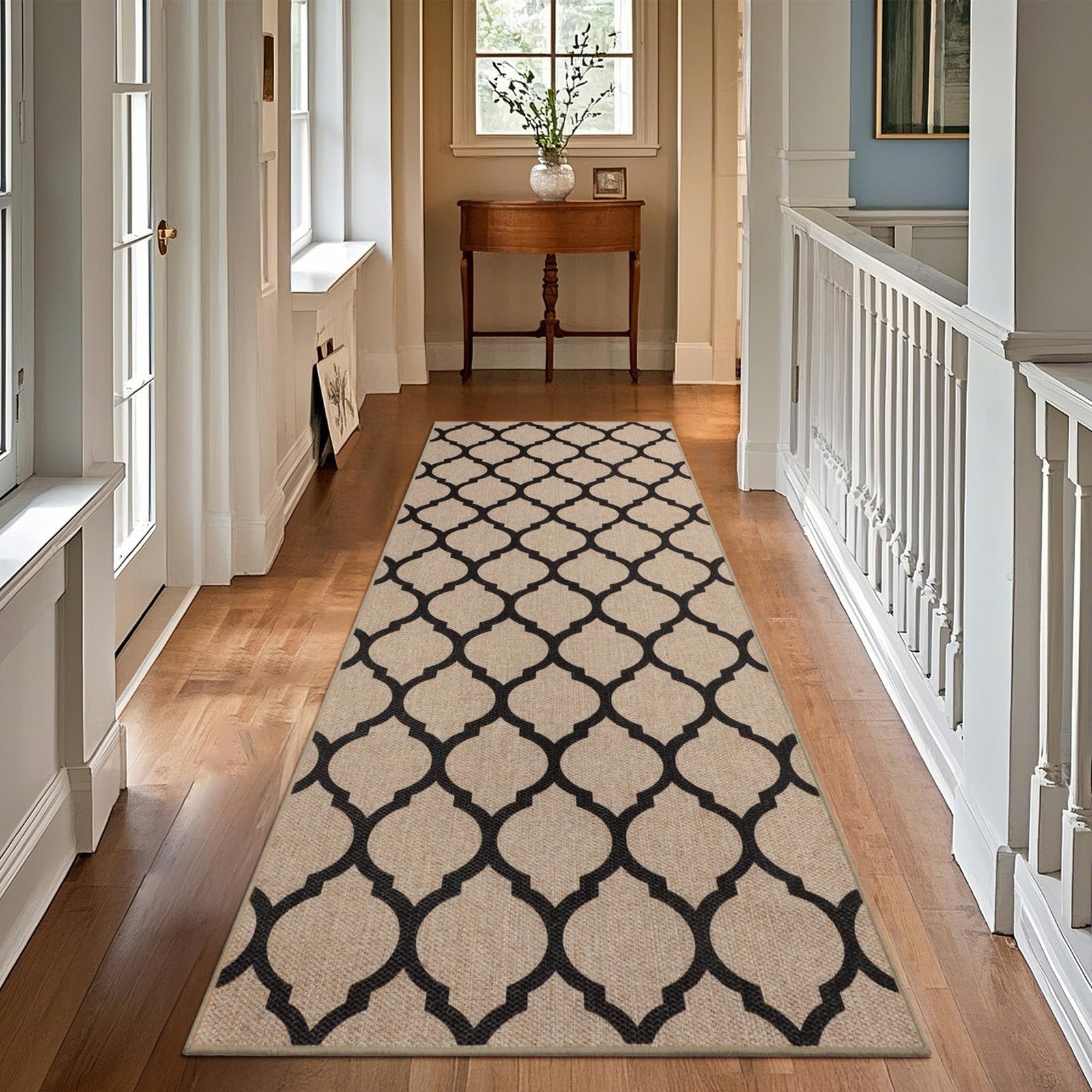 Tappeto passatoia in tessuto per corridoio, antiscivolo, 80 x 200 cm, lavabile, moderno, per corridoio, cucina, ingresso e soggiorno