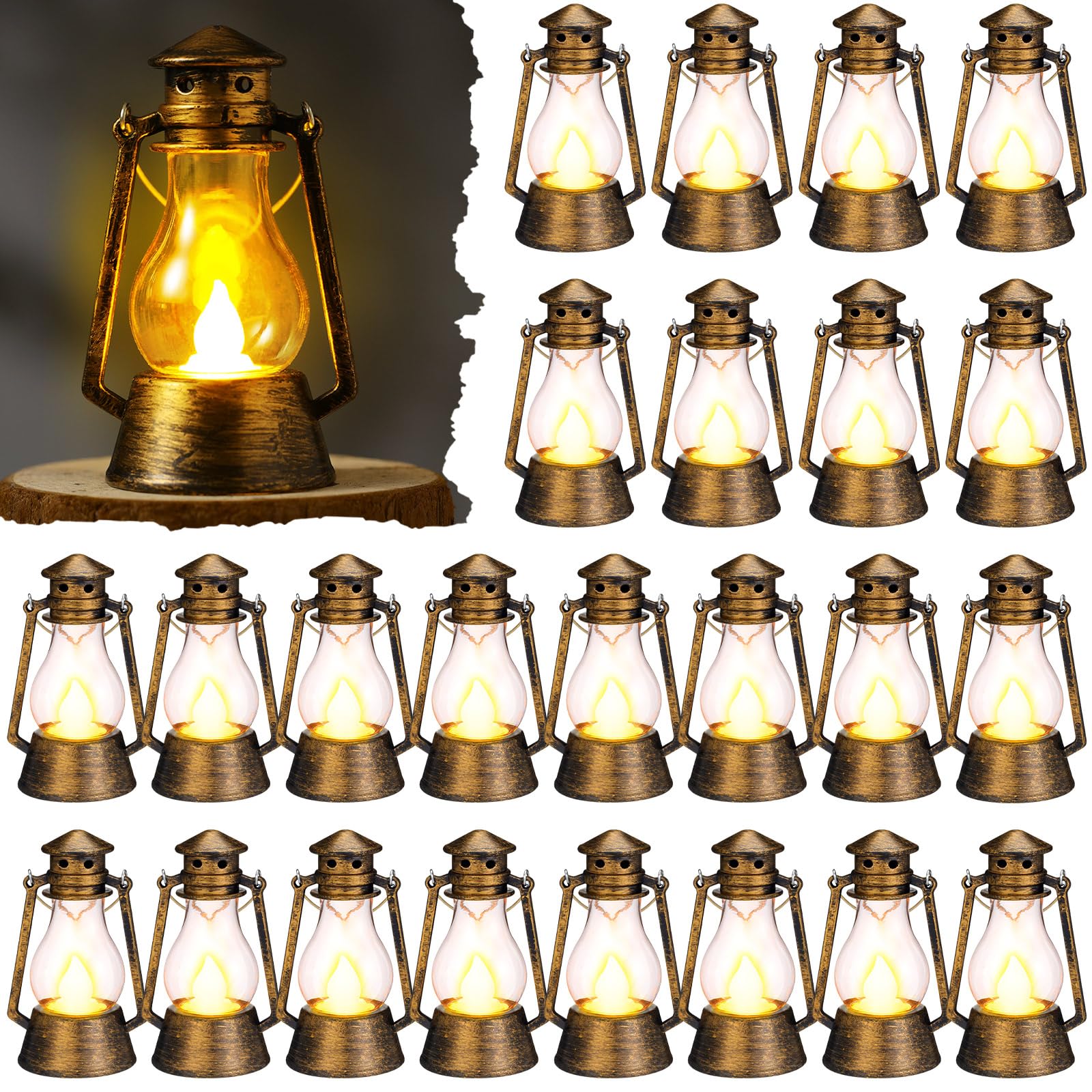Amazon.com: Ferraycle 24 Pcs Mini Lantern for Centerpiece, 4