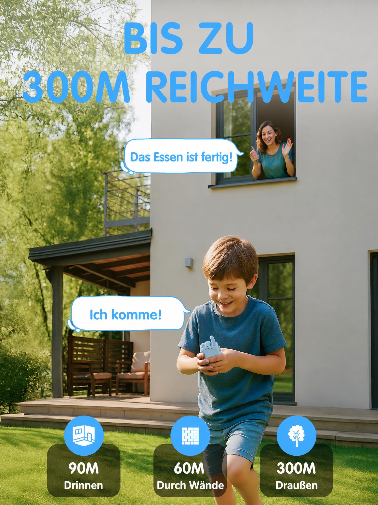 Video Walkie Talkie Kinder, Blau