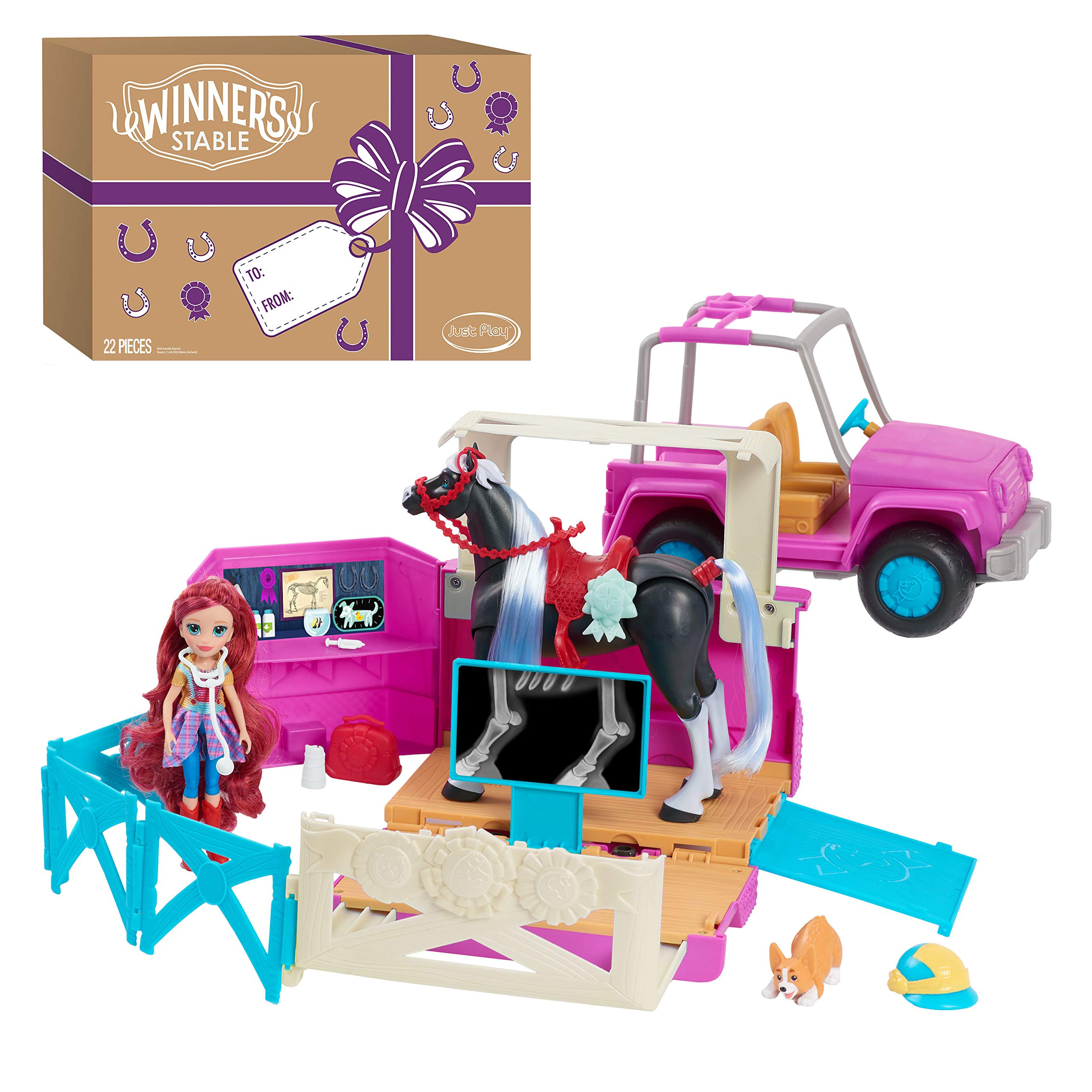 Buy Winner's Stable Deluxe Vet Trailer Playset, 22Pieces Include