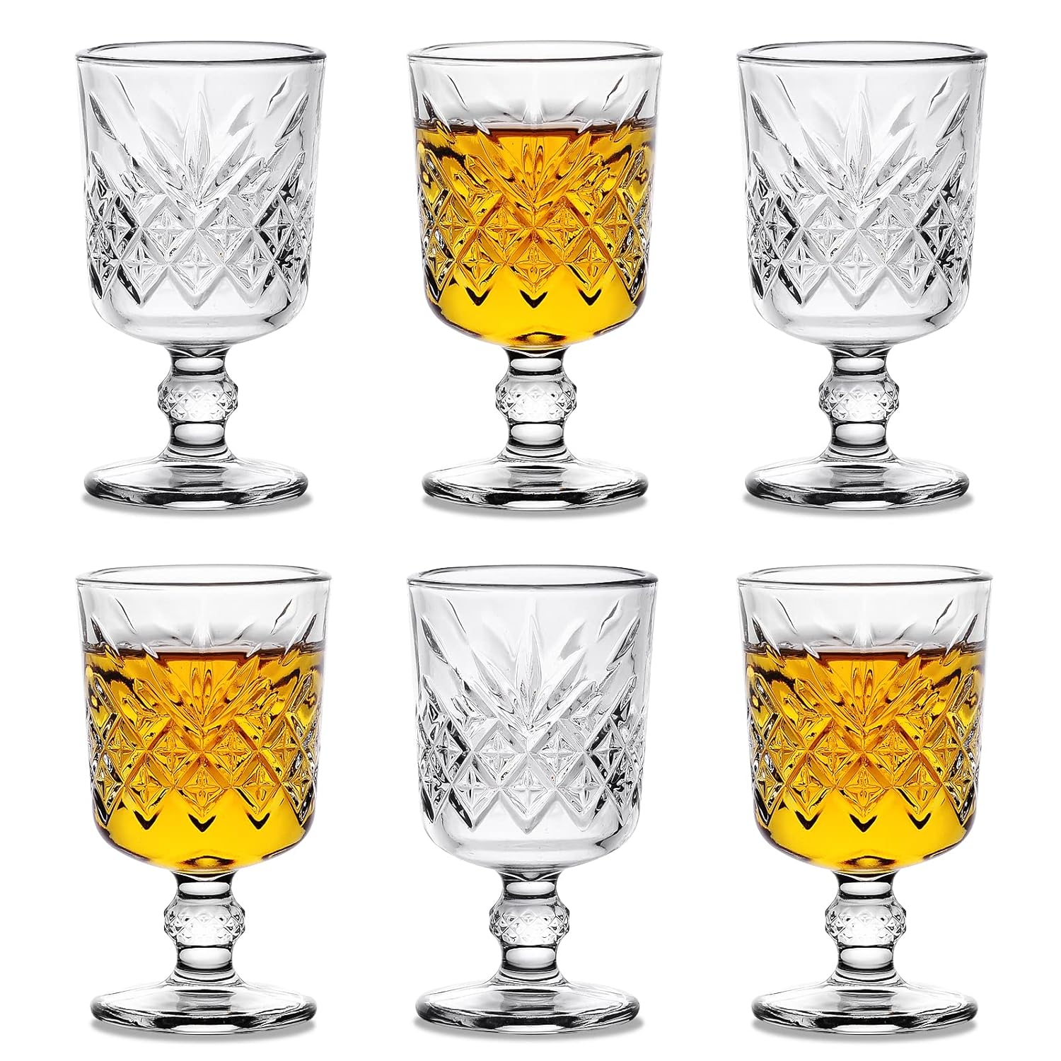 Buy Shot Glasses, 2oz Shot Glass Set of 6/Cute Shot Glasses/Cordial
