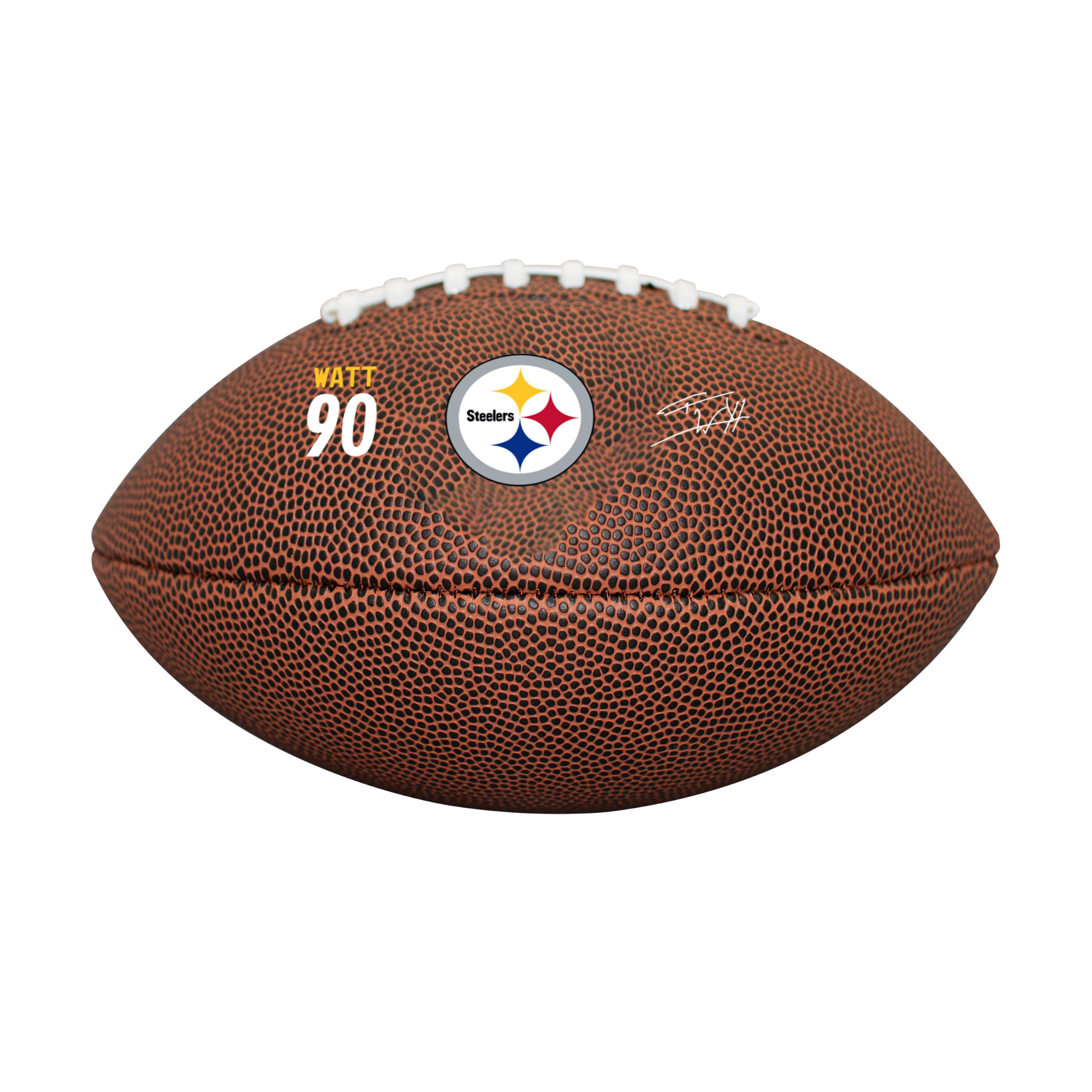FANMATS NFL Player Edition - Pallone da calcio in pelle, 13,34 x 13,34 x 20,3 cm, materiale in pelle composita, logo della squadra inciso