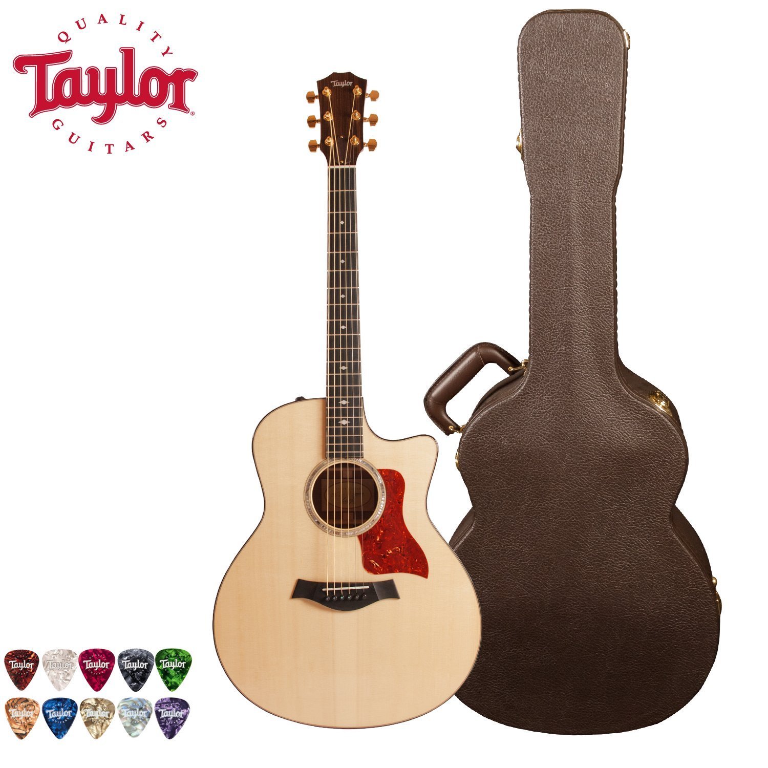 taylor deluxe hardshell case brown