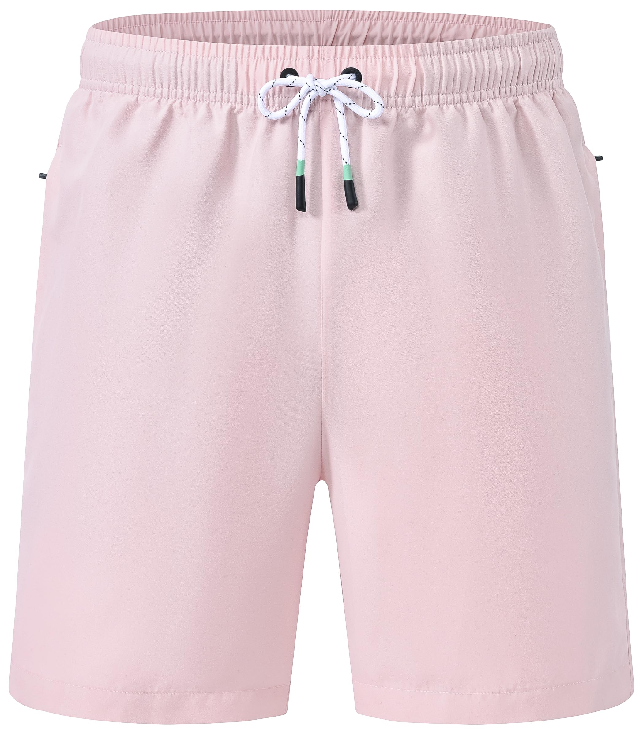 YuKaiChen Herren Badehose Schnelltrocknend Badeshorts mit Reißverschlusstasche Atmungsaktiv Wasserabweisend Meshfutter Tunnelzug Sommer Strandhose für Sport Urlaub Freizeit