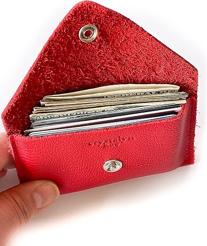 Miniatura 3 de Leather Card Case Mini Wallet with Pearl Snap - Made in the USA