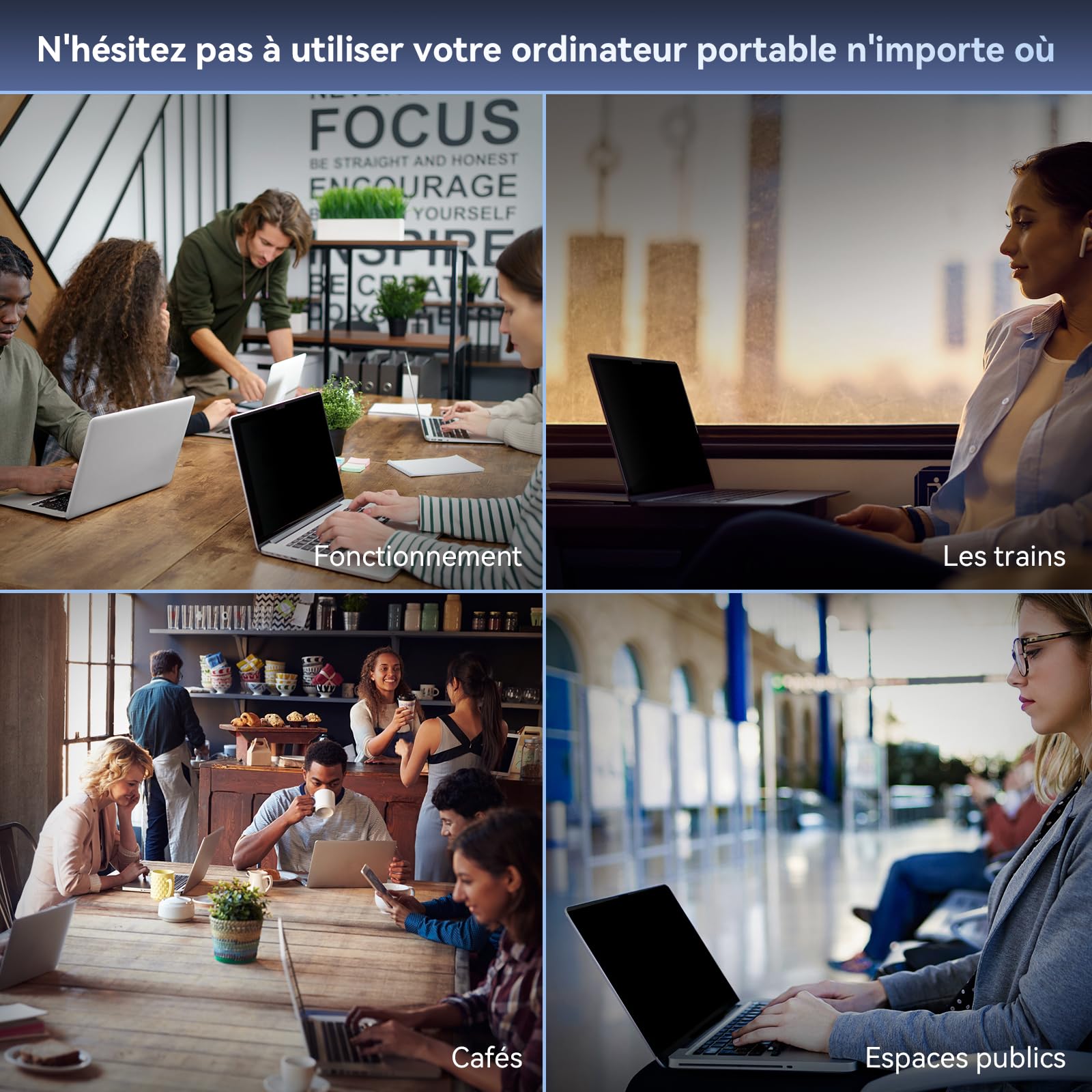 Filtro privacy a 360° per MacBook Pro da 14" (2021-2026, M1, M2, M3, M4, M5), filtro anti spia protezione schermo, Laptop Privacy Screen per Mac 14,2"