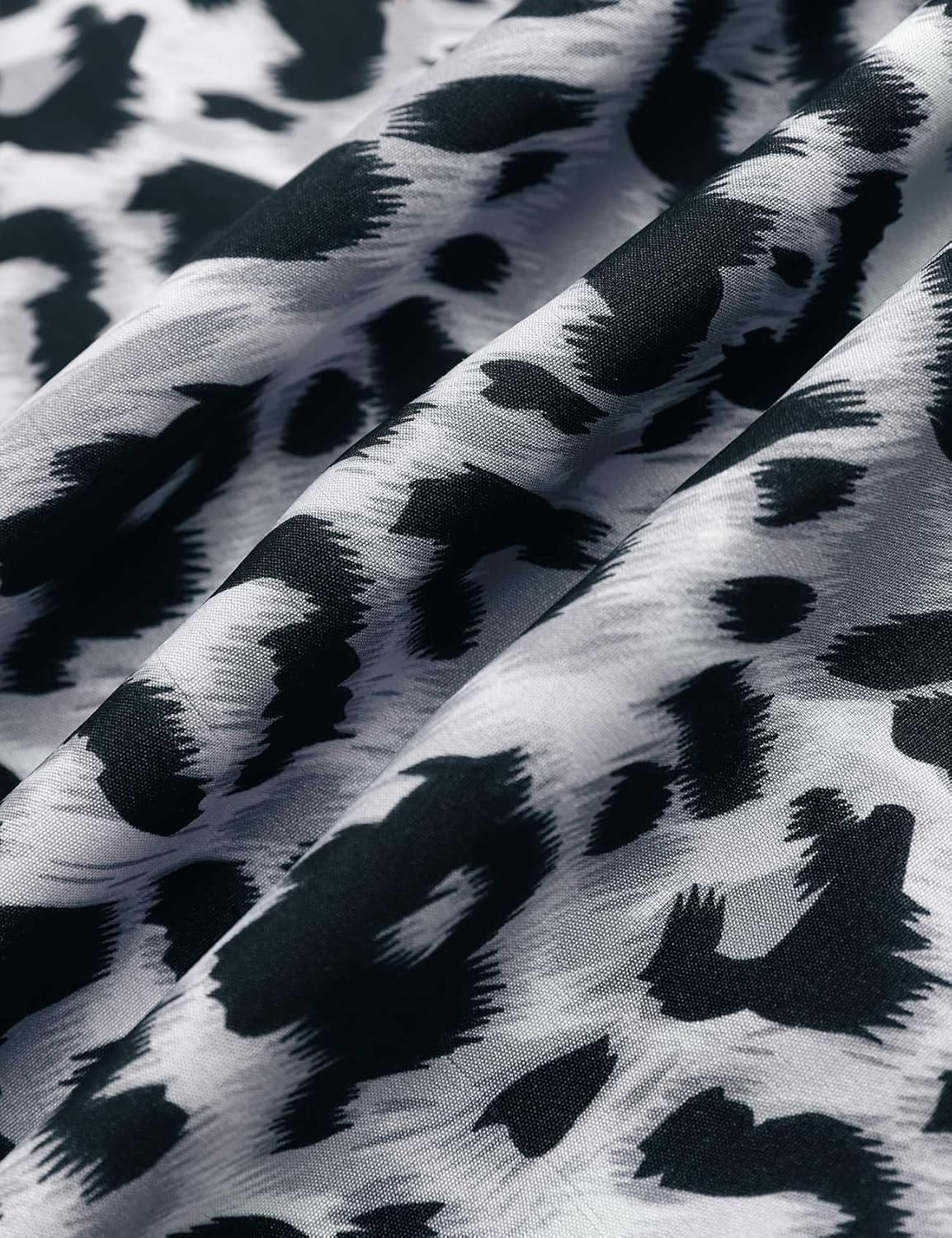 Men's Leopard Print Shirt Summer Short Sleeve Cheetah Animal Print Hawaiian Button-Down Shirts - Image 6