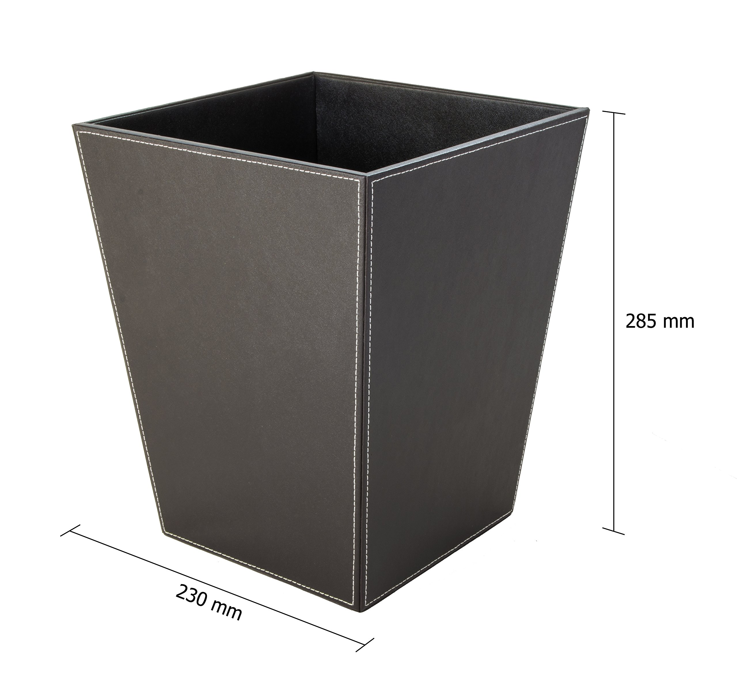 OSCO Faux Leather Square Bin - Brown