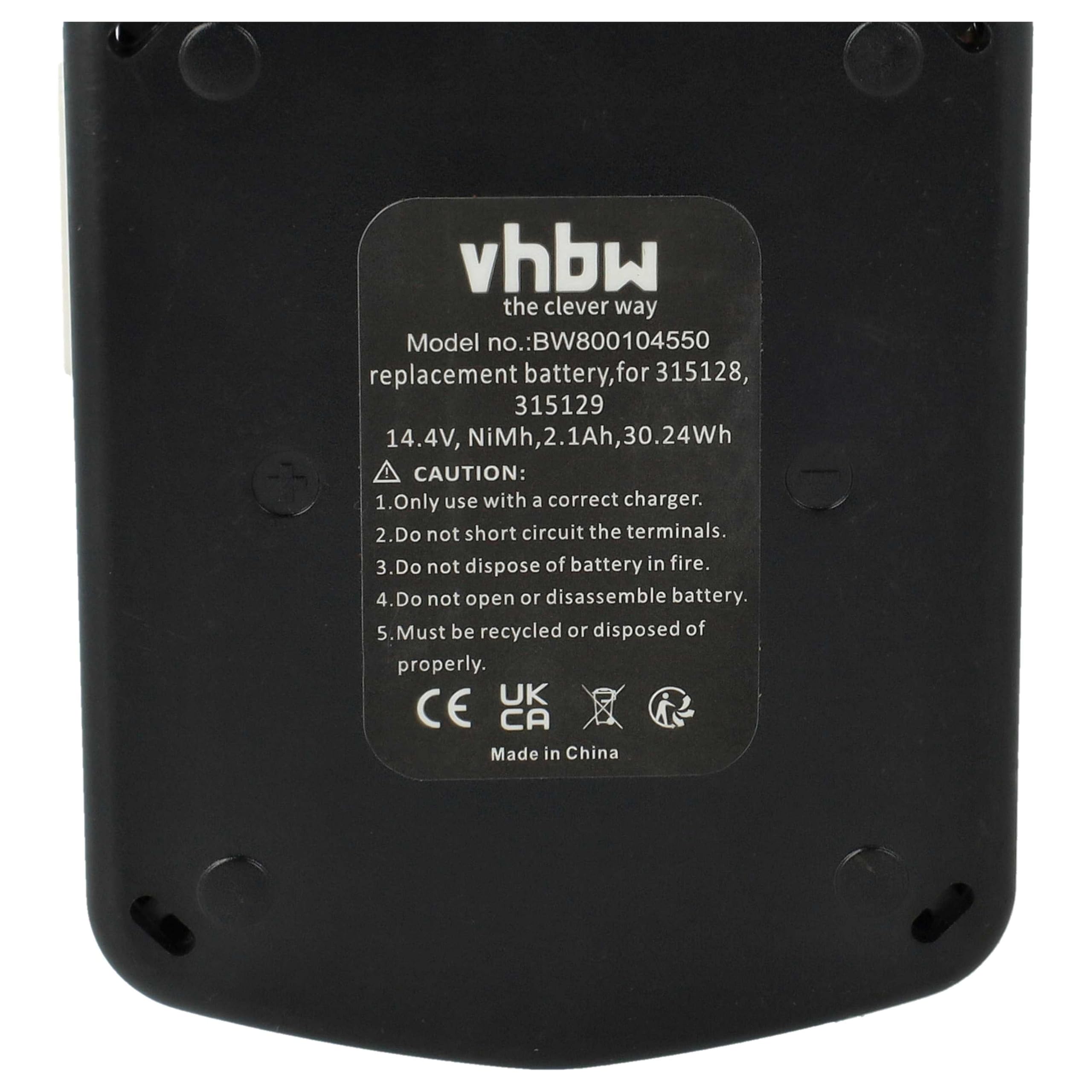 vhbw 1x batería reemplaza Hitachi EB 1420RS, EB 1424, EB 1414L, EB 1414S, EB 1426H, EB 1430H para Herramienta (2100 mAh, NiMH, 14,4 V)