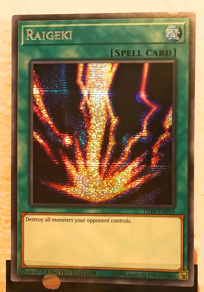 Amazon.com: Yu-Gi-Oh! - Raigeki - TN19-EN010 - Prismatic
