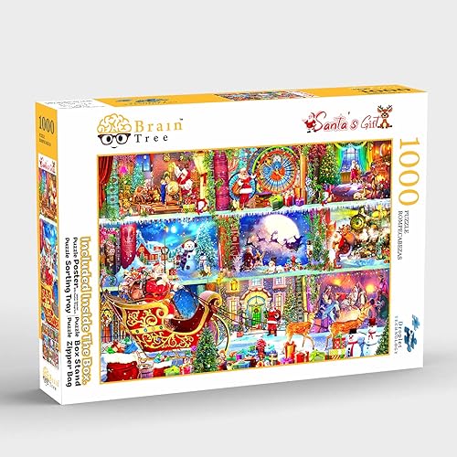 Miniatura 2 de Brain Tree - Rompecabezas de 1000 piezas de regalo de Papá Noel para adultos - Rompecabezas únicos para adultos de 1000 piezas en adelante con