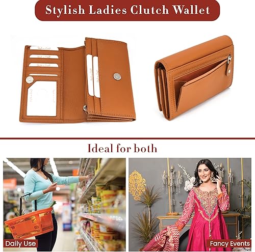 Miniatura 6 de Style N Craft 300953-CG - Cartera de mano para mujer con ventana de identificación en piel de grano completo talla única