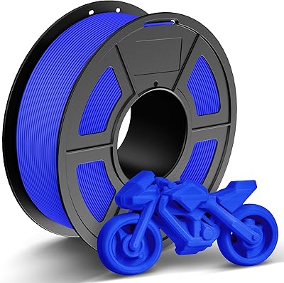 20 – TECBEARS Rapid PETG Filament 1.75mm，High Speed 50-600mm/s 3D Printer Filament, High Toughness Matte PETG, Blue 1KG