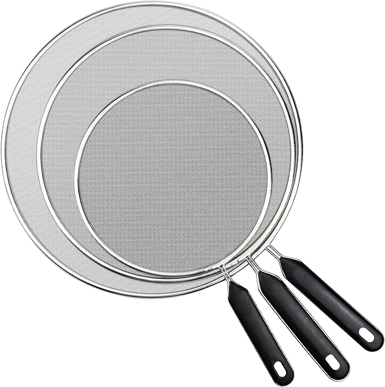 Couvercle anti-projections pour éliminer les taches de graisse, protection inox poêle 3 pièces