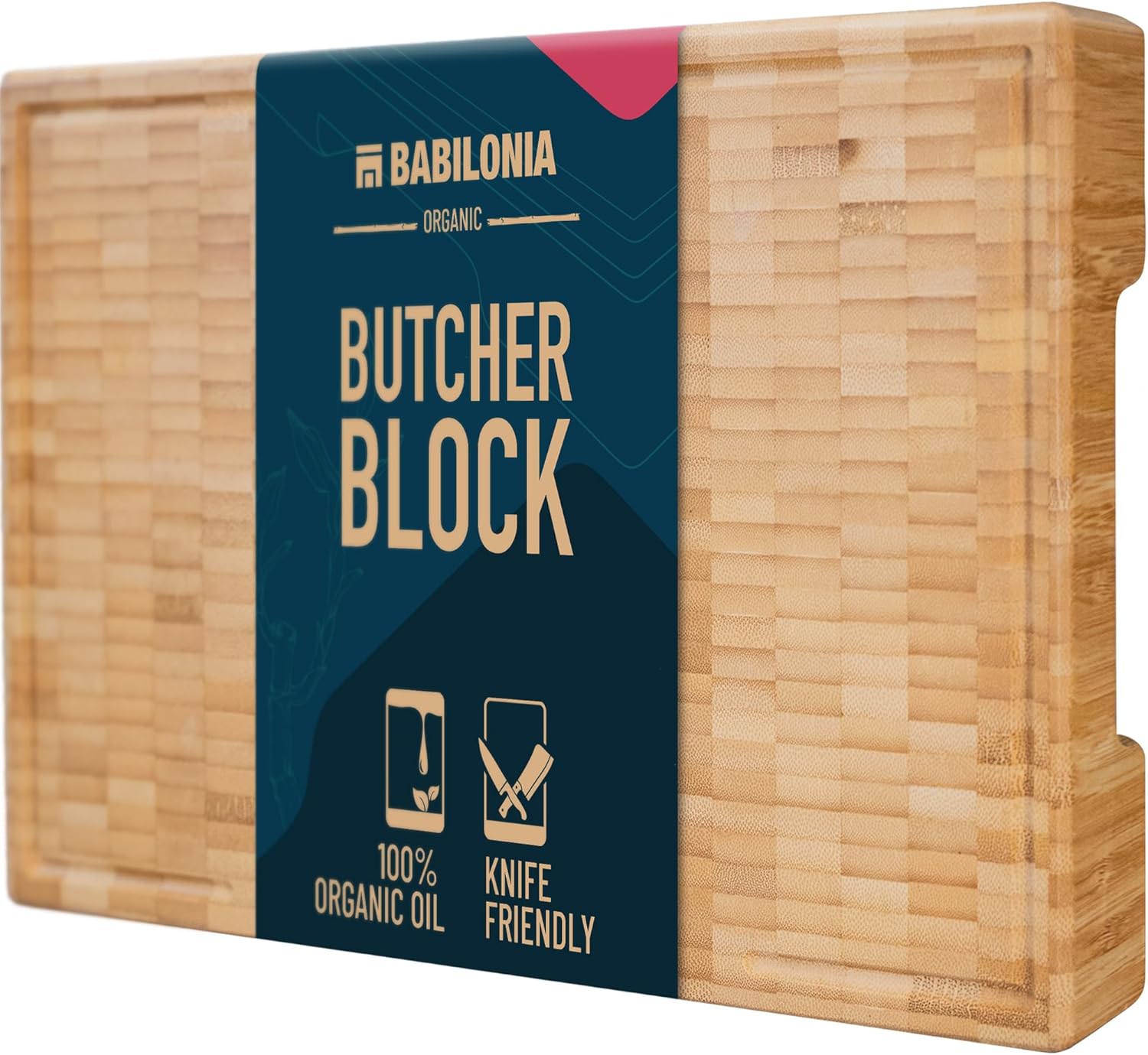 Premium Bamboo Cutting Board (ExtraThick 1,7"), Professional Chopping Butcher Block for Meat. Heavy duty EndGrain wood, Charcuterie boards, kitchen accessories Organic Wood 20 x 12.2 x 1.7 in End Grain