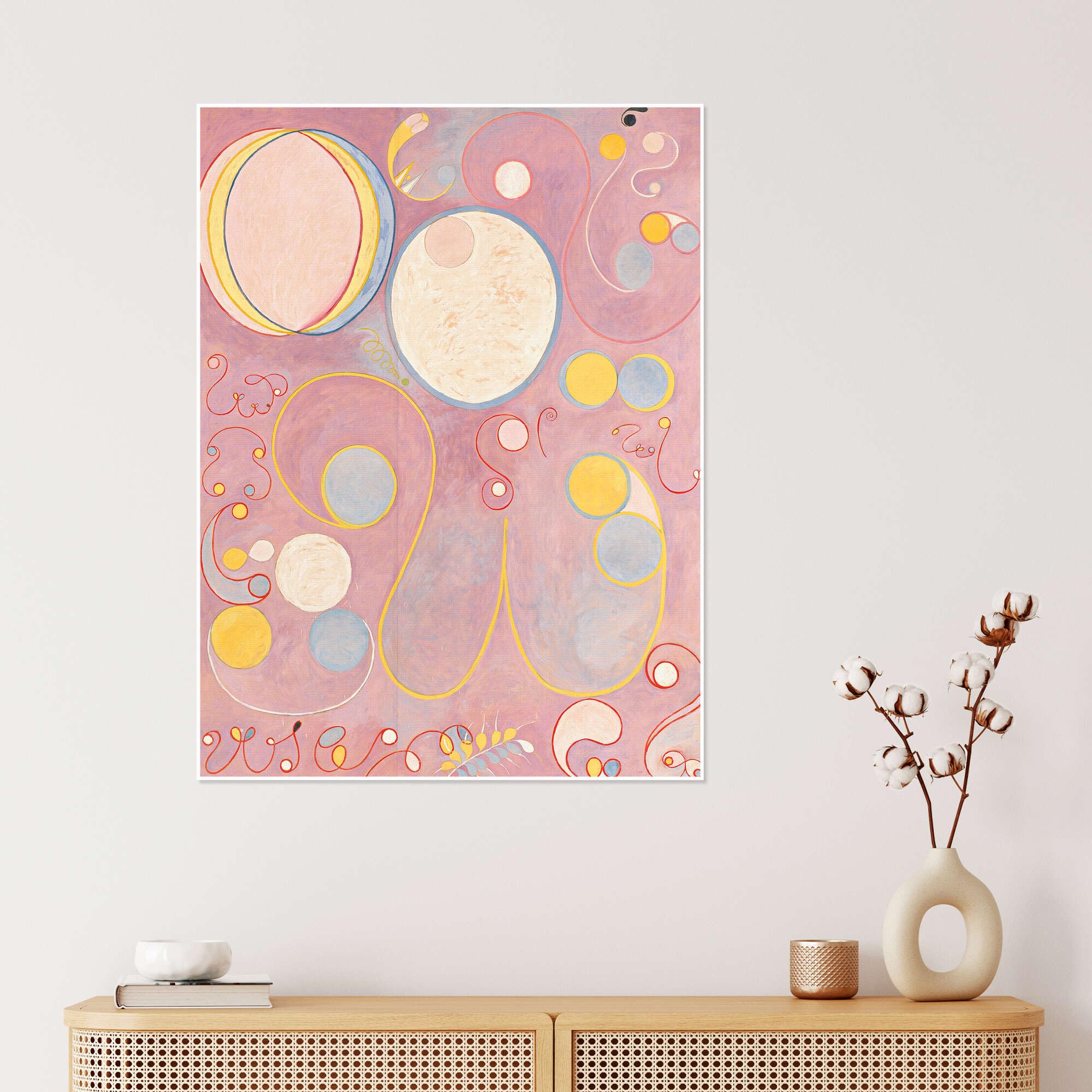Posterlounge I dieci più grandi, n. 8, Età adulta Poster | 90 x 120 cm di Hilma af Klint Pastello Quadri Decorazione per pareti