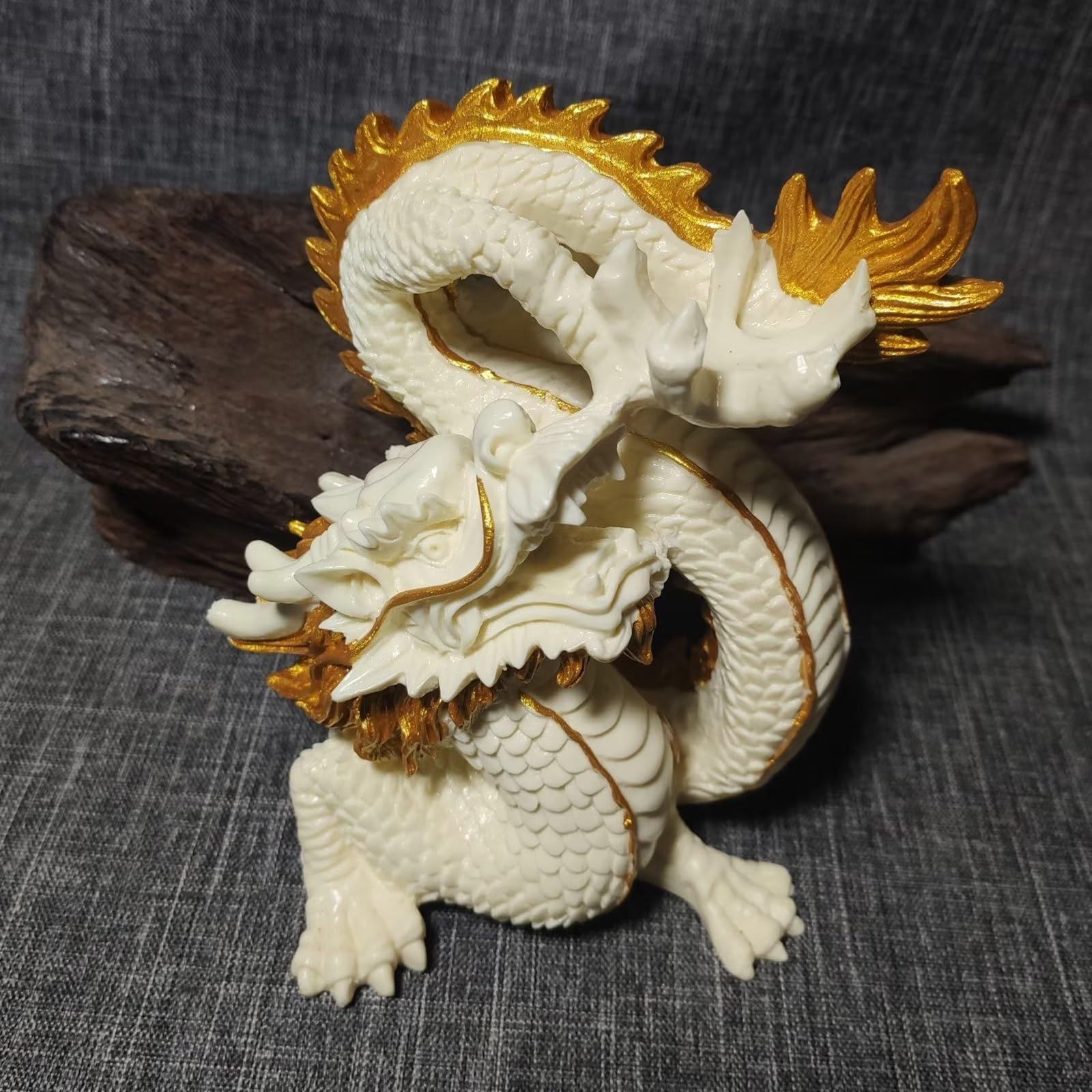 Drachenstatue, chinesischer Feng Shui-Drache mit Perlen, Skulptur für Zuhause, Büro, Garten, Hof, Dekoration, Kunstsammlung, Geschenkauswahl