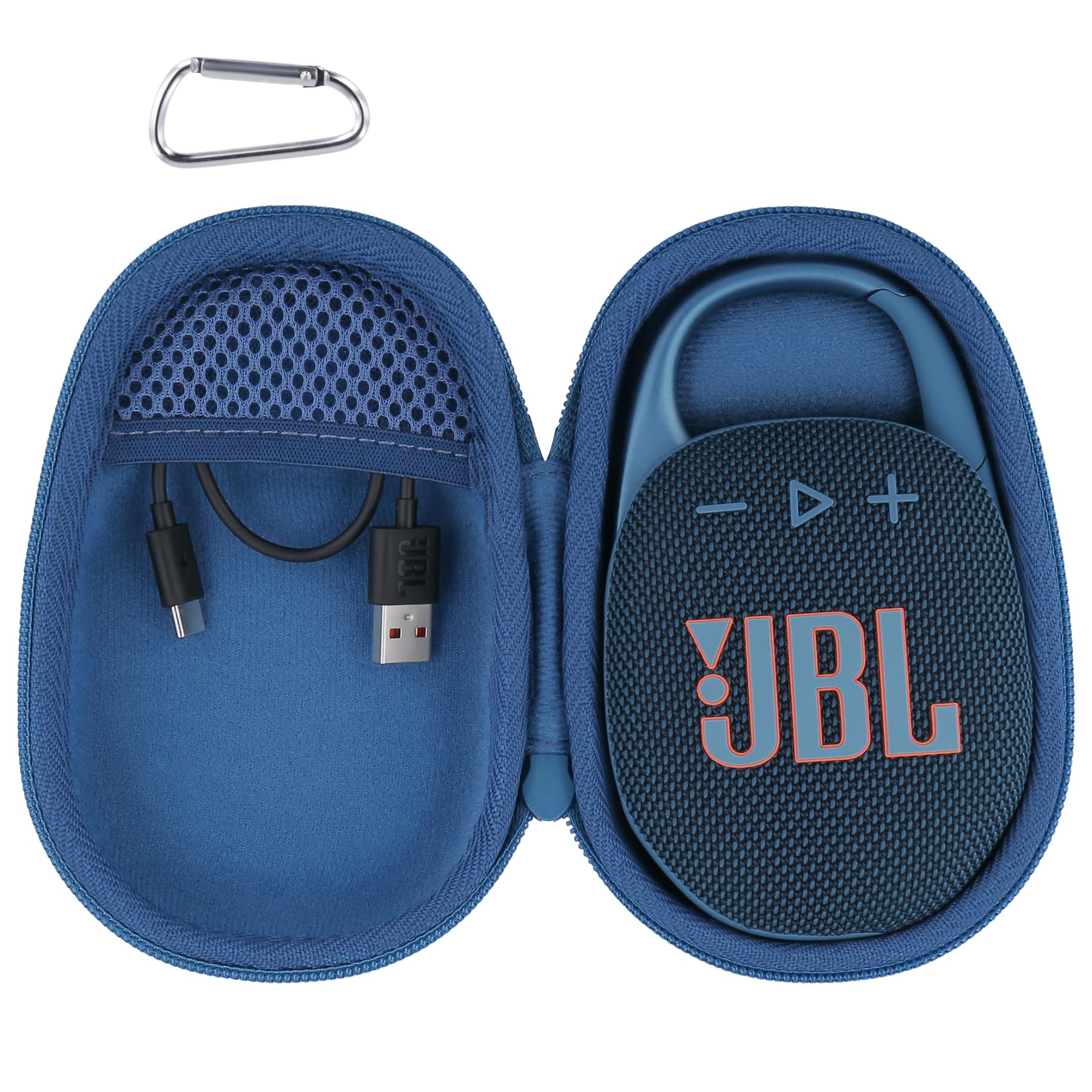 Custodia Trasparente TPU Per JBL Go 5, Con Moschettone, Leggera E Antiurto, Protezione Da Graffi E Cadute - 3