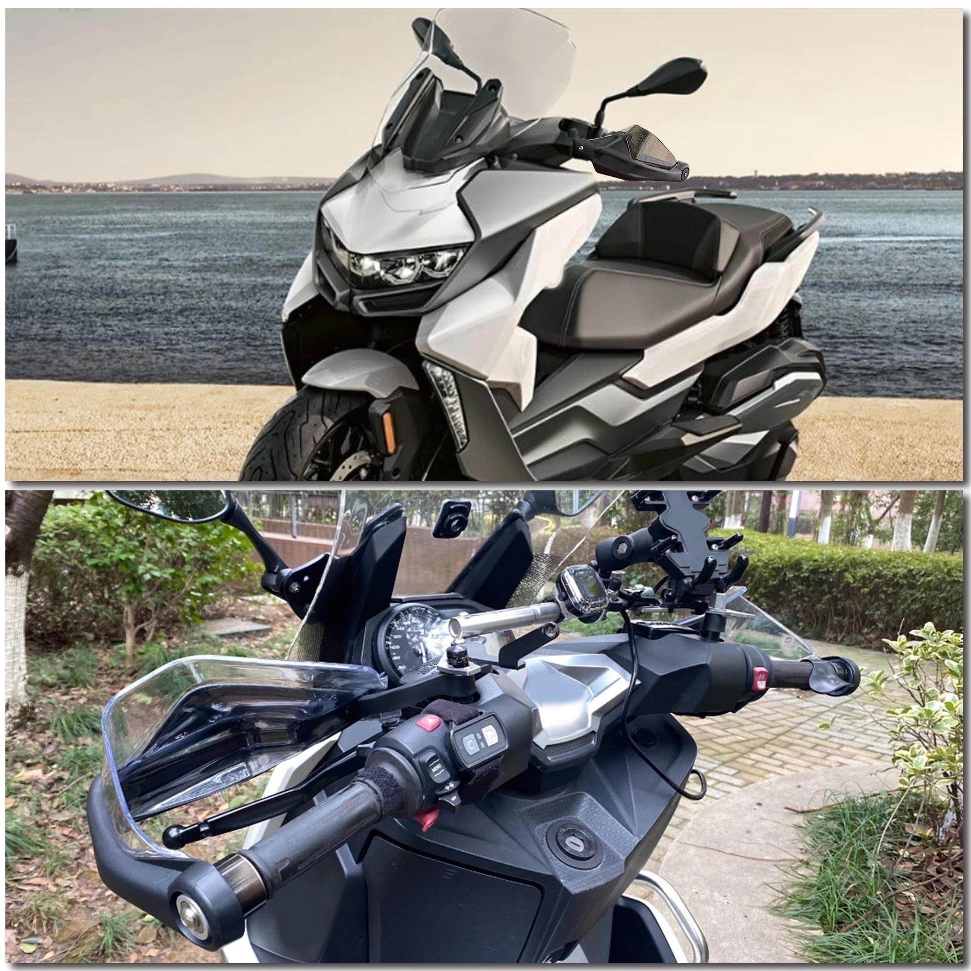 Scudo Antivento Paramani Per Loncin Per Voge Per SR1 Per ADV 125 2025 Parabrezza Manubrio Moto Protezione Mano(B)