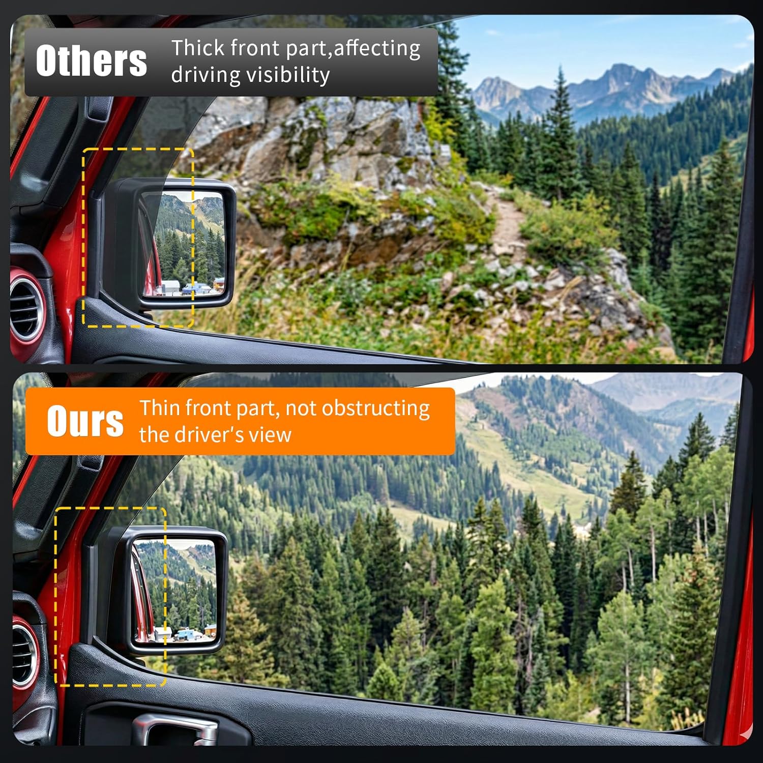 Visor Rain Guards Compatible with 2020-2026 Jeep Gladiator JT 2018-2026 Wrangler JLU 4PCS in-Channel Window Visors Wind Deflectors Weather Shields for 2025 Gladiator Accessories