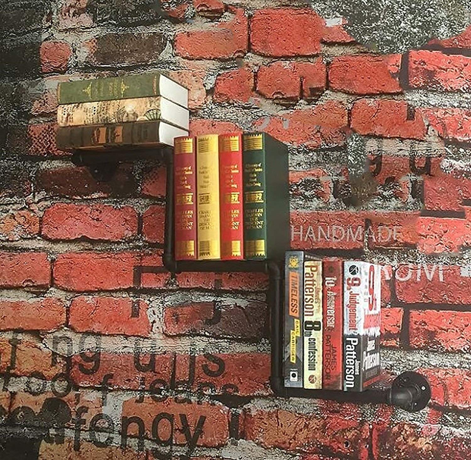 Buy Floating Shelves Wall Z shape Wrought Iron Rack Wall Hanging Flower