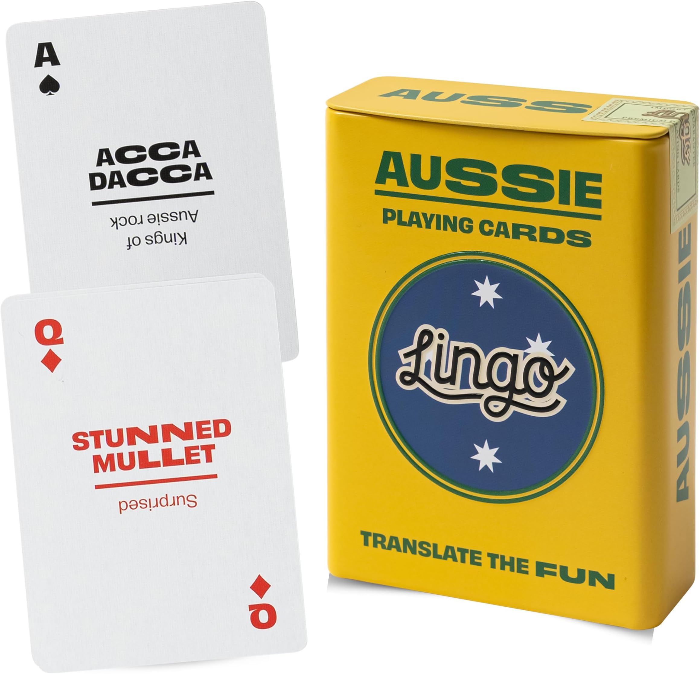 - Lingo Aussie Playing Cards in Wayfarer Tin Box | Travel Flashcards | Learn Aussie Slang Vocabulary in A Fun & Easy Way | 52 Essential Translations