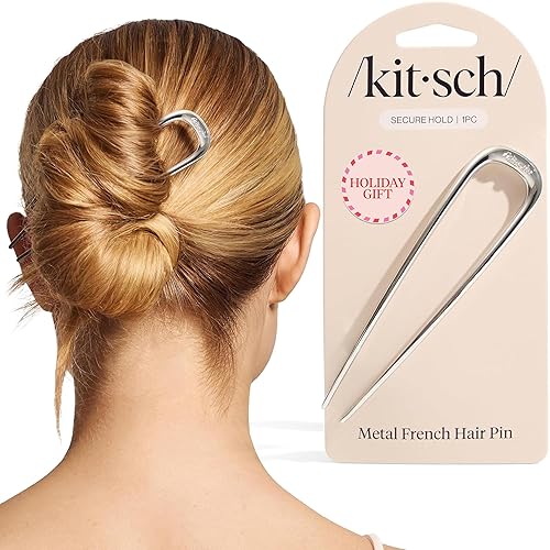 Kitsch Metal French Hair Pin for Women - Elegant Hair