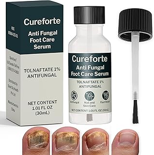 Anti-Fungal Foot & Finger Nails Fungus Treatment Maximum Strength Serum with Tolnaftate 1% – Fast Absorbing Athlete’s Foot & Fungal Skin Relief Solution – Non-Greasy Formula (30 mL)