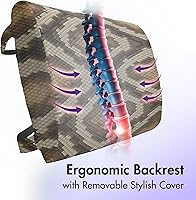 Vista 166 de Lunarable Teal Travel Pillow Neck Rest, Aquatic Fauna Theme Hand Drawn Style Various Starfish in Blue Shades, Memory Foam Traveling Accessory for