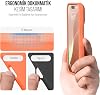 iPhone Case Thin Liquid Silicone 3 Layer Fully Coated Soft Gel Rubber Case Cover (Open Orange (19), iPhone 15 Pro)