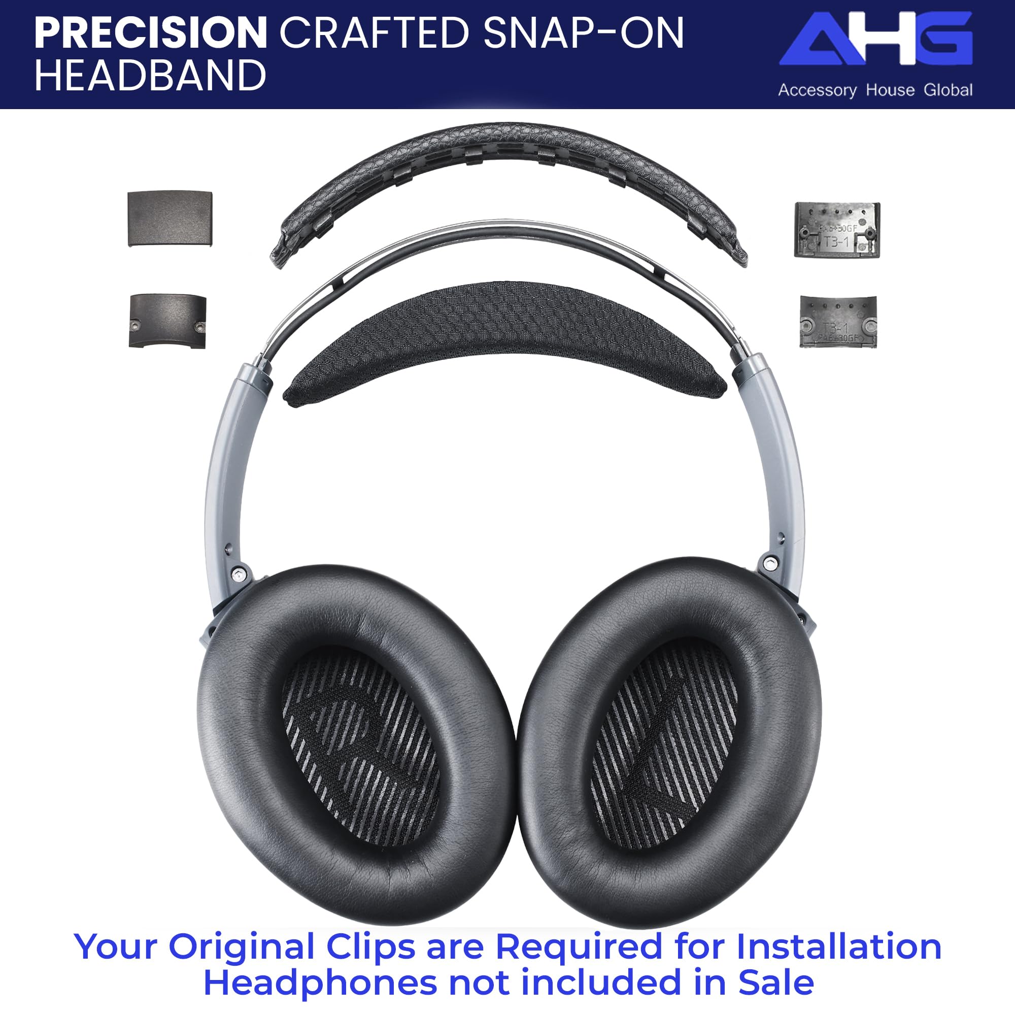 AHG Accessory House Global quietcomfort QC35 ii QC35 cool gel headband cushion cover. Compatible with Bose QuietComfort 2023 QC45 QC35 QC35 II QCSE Headphones. Easy DIY Fit | COOLING GEL | EXTRA THICK 4