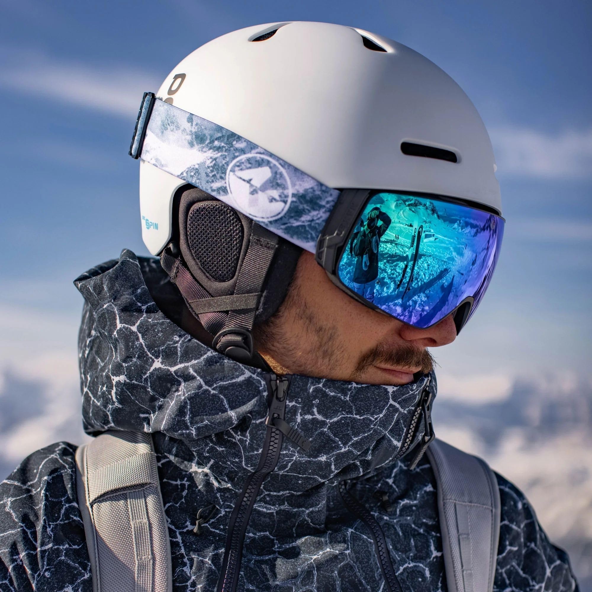 NAKED Optics The STORM Skibrille Männer, Ski Brille Frauen, Snowboardbrille, Skibrille mit optionalen Wechselgläsern für schlechtes Wetter, Schneebrille, Skiing Goggles