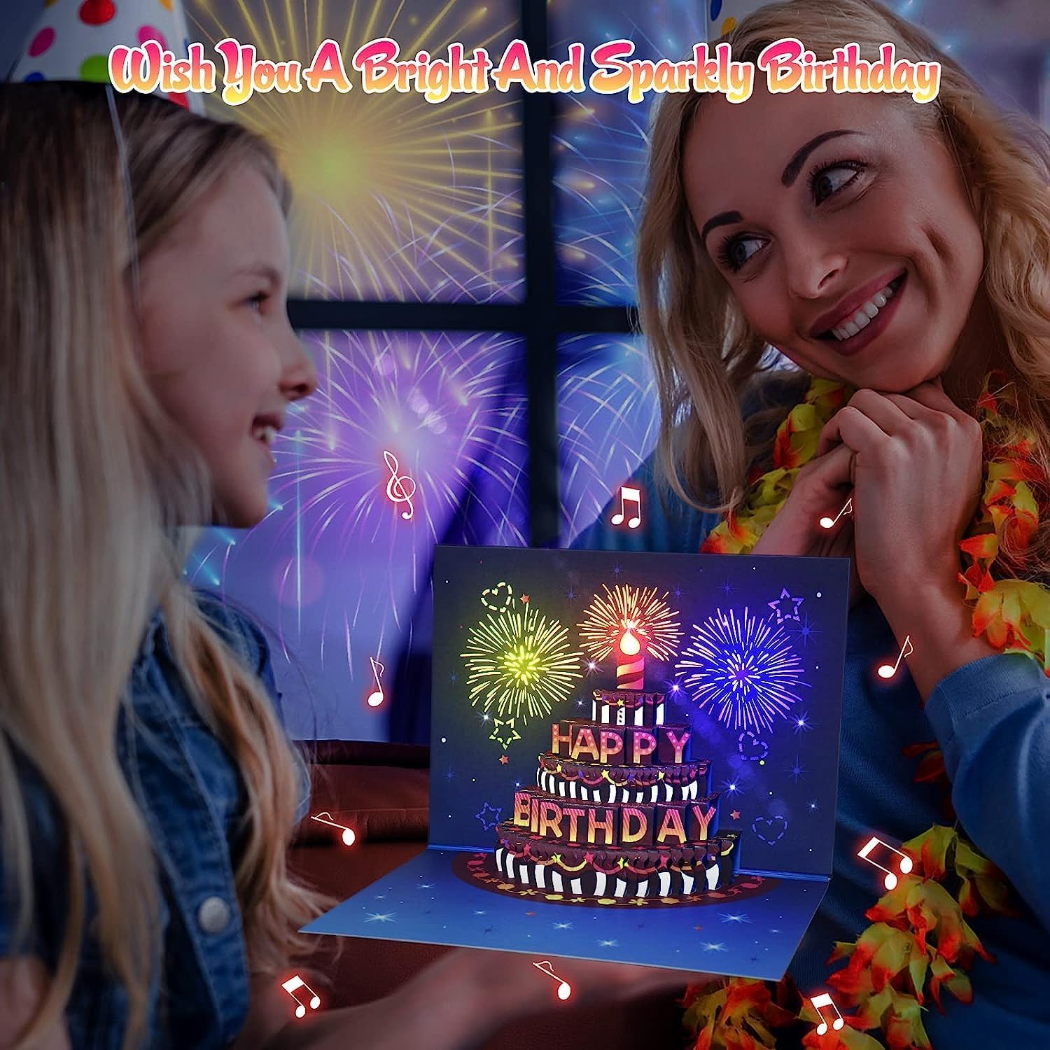 Carte Anniversaire Pop-up 3D Princesse – Avec Enveloppe, Ballons Et Feux D’artifice, Carte Créative Pour Fille - 8