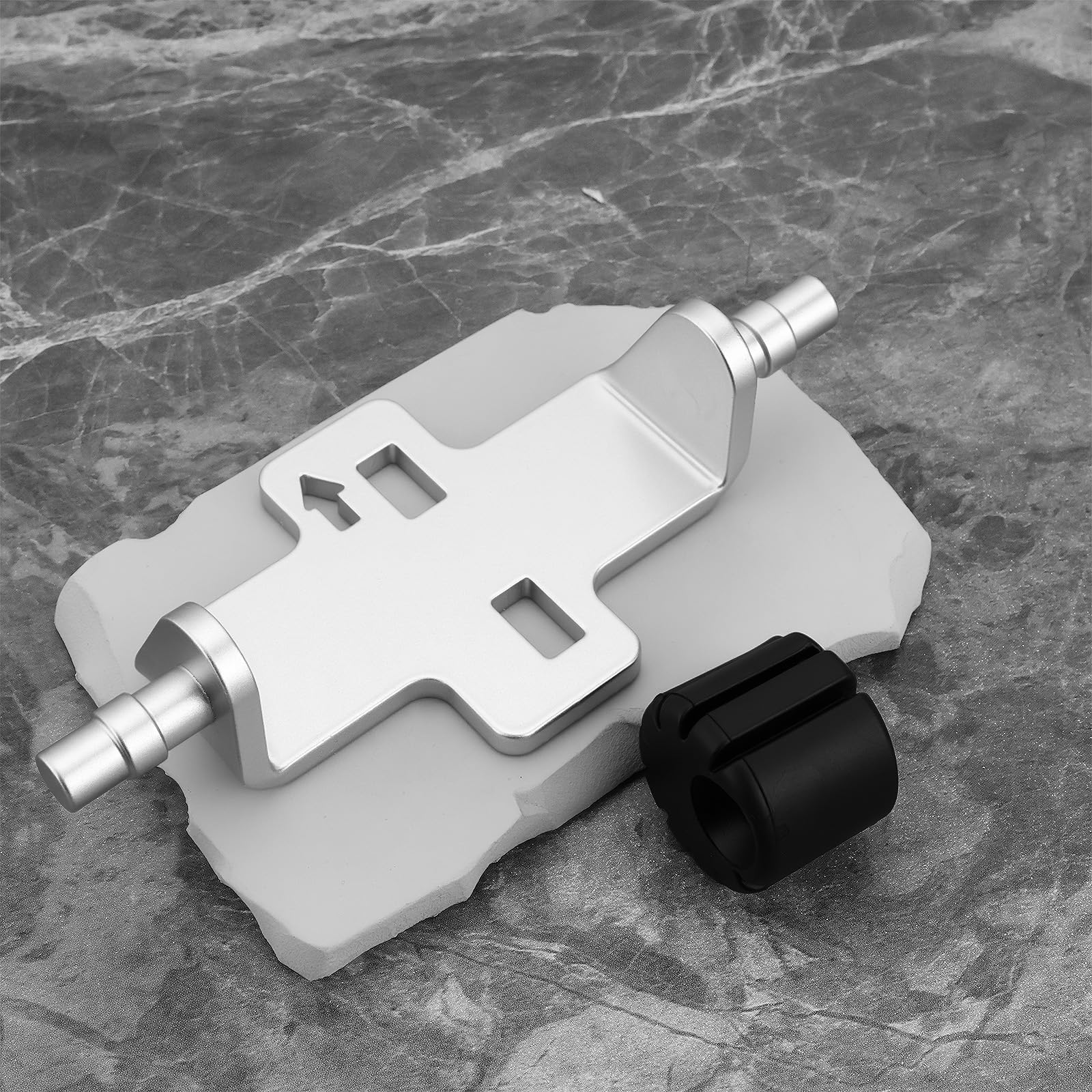 Kit d'abaissement de siège de moto réglable compatible avec BMW R1200GS LC 2013-2019 (argenté)