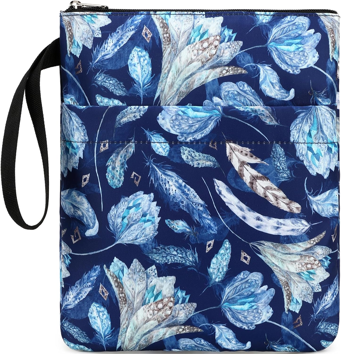 DSIUE Book Sleeve Lover Gifts Protector With Zipper, Covers for Paperbacks, Pouch With Pockets, Accessories, 11.4 X 9 Inch