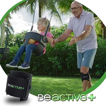 BEACTIVE Plus Acupressure System - Sciatica Pain Relief Brace For Sciatic Nerve Pain, Lower Back, Hip- Knee Brace With Pressure Pad Targeted Compression - Unisex