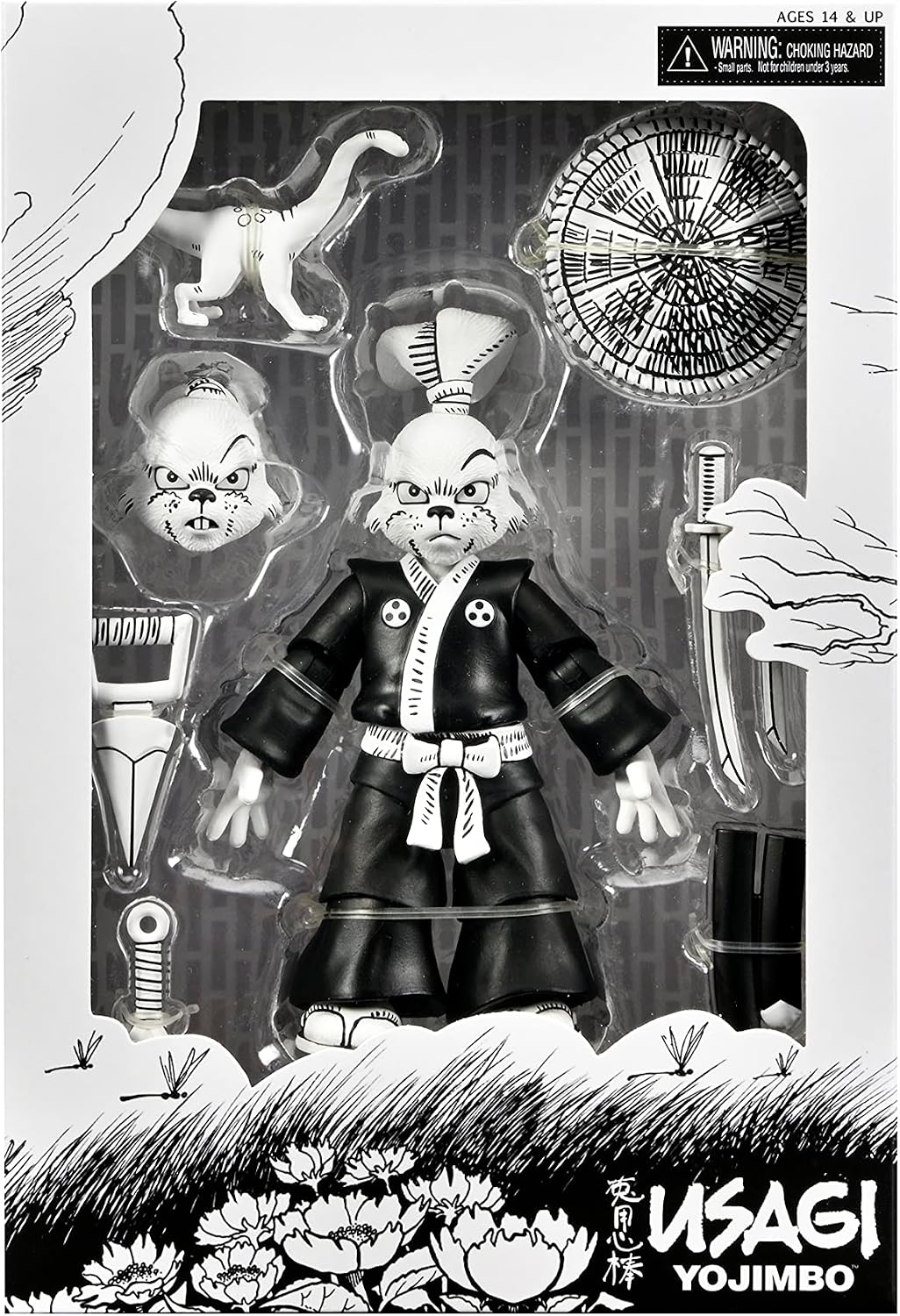 NECA - Usagi Yojimbo - Ultimate Usagi Yojimbo Black & White 7" Action Figure