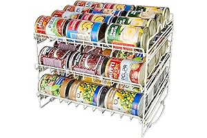 White Stackable Pantry Can Organizer