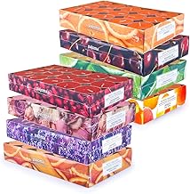 Pajoma Scented Tea Lights, 240 Scented Candles, Fresh Fruity Spring and Summer Fragrances, 8 x 30 Tea Lights