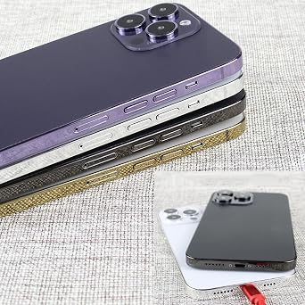 Dummy Phone Display Model Compatible with Apple iPhone 14/14 Pro Max, No-Logo and Non-Working Fake Phone (14PM-Silver_BlackScreen)