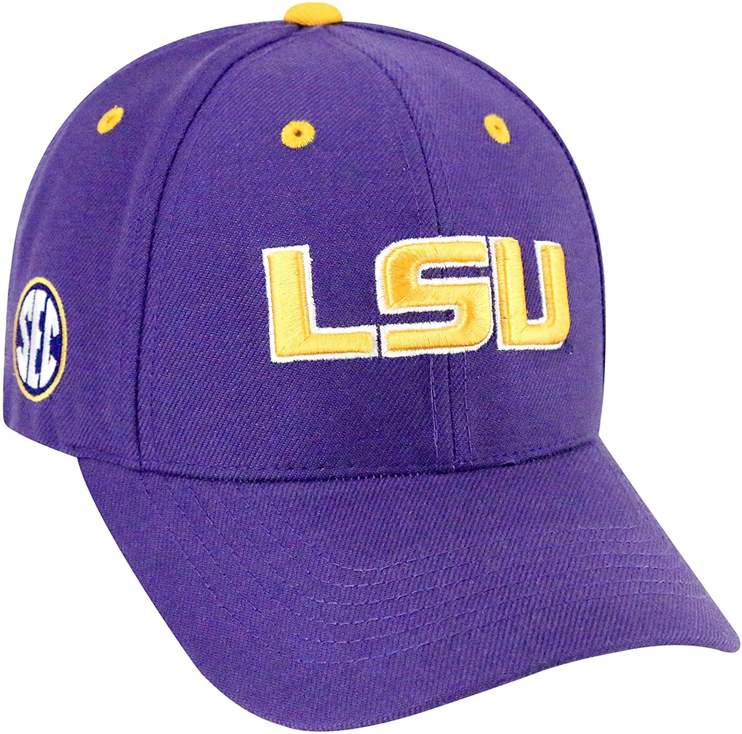 Collegiate Hats - Fitted Caps Adjustable Hats and Snapbacks Available, Lsu Purple, One size โ image 1