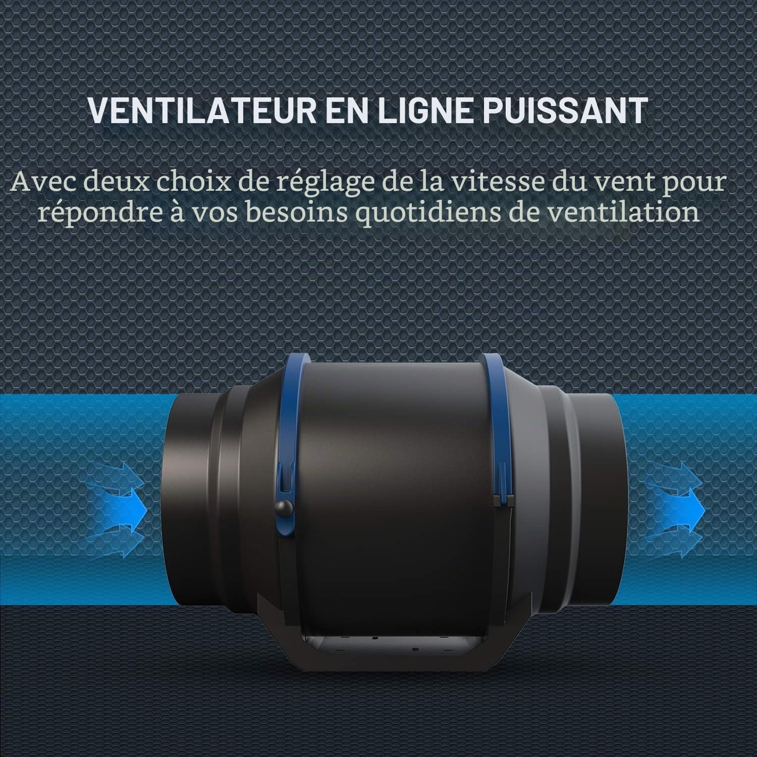 HG Power Extracteur d'air 100mm Ventilateur d'extraction Silencieux pour Salle de Bain, Bureau, Tentes de Plantation