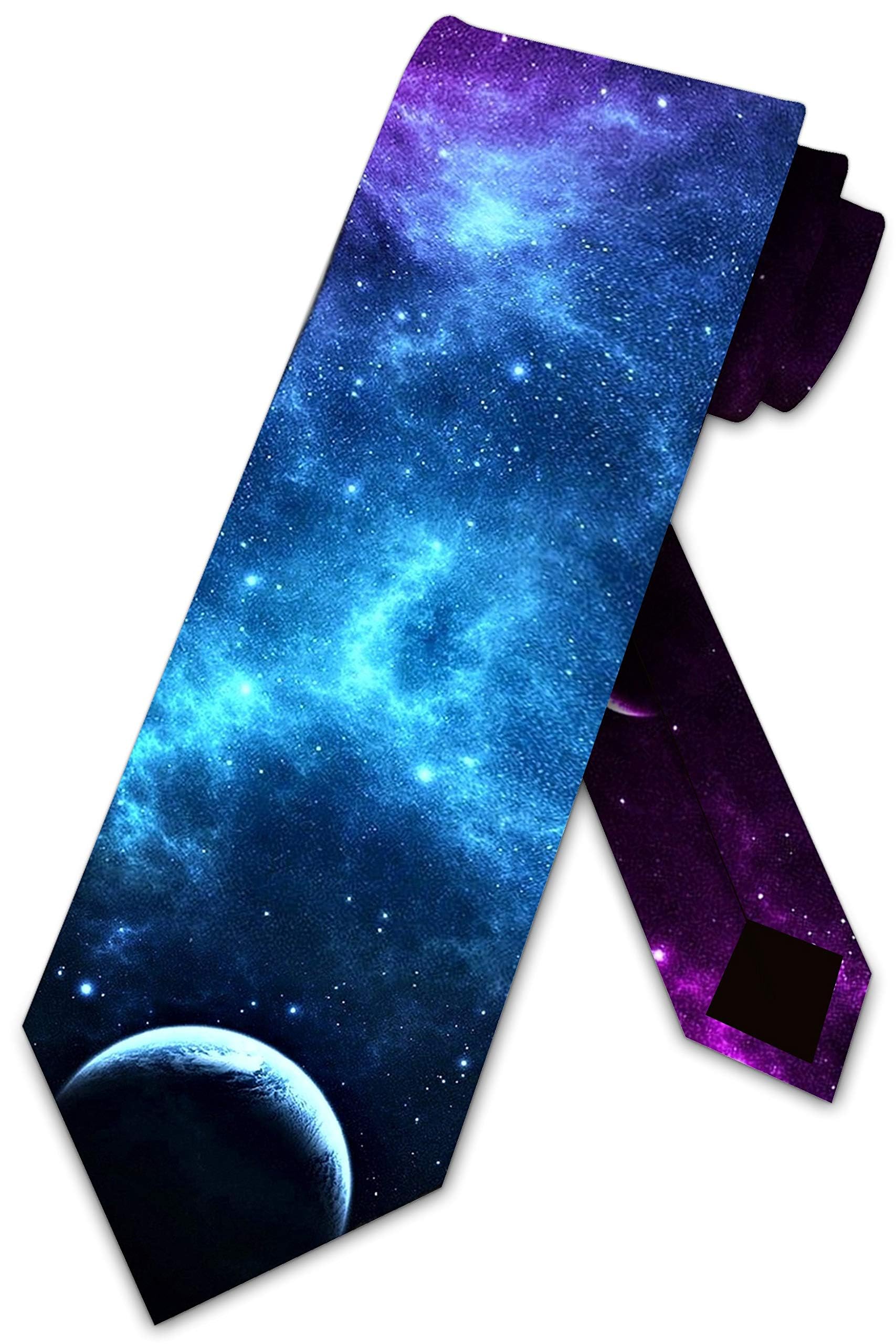 Galaxy Ties Mens Astronomy Space Necktie by Three Rooker
