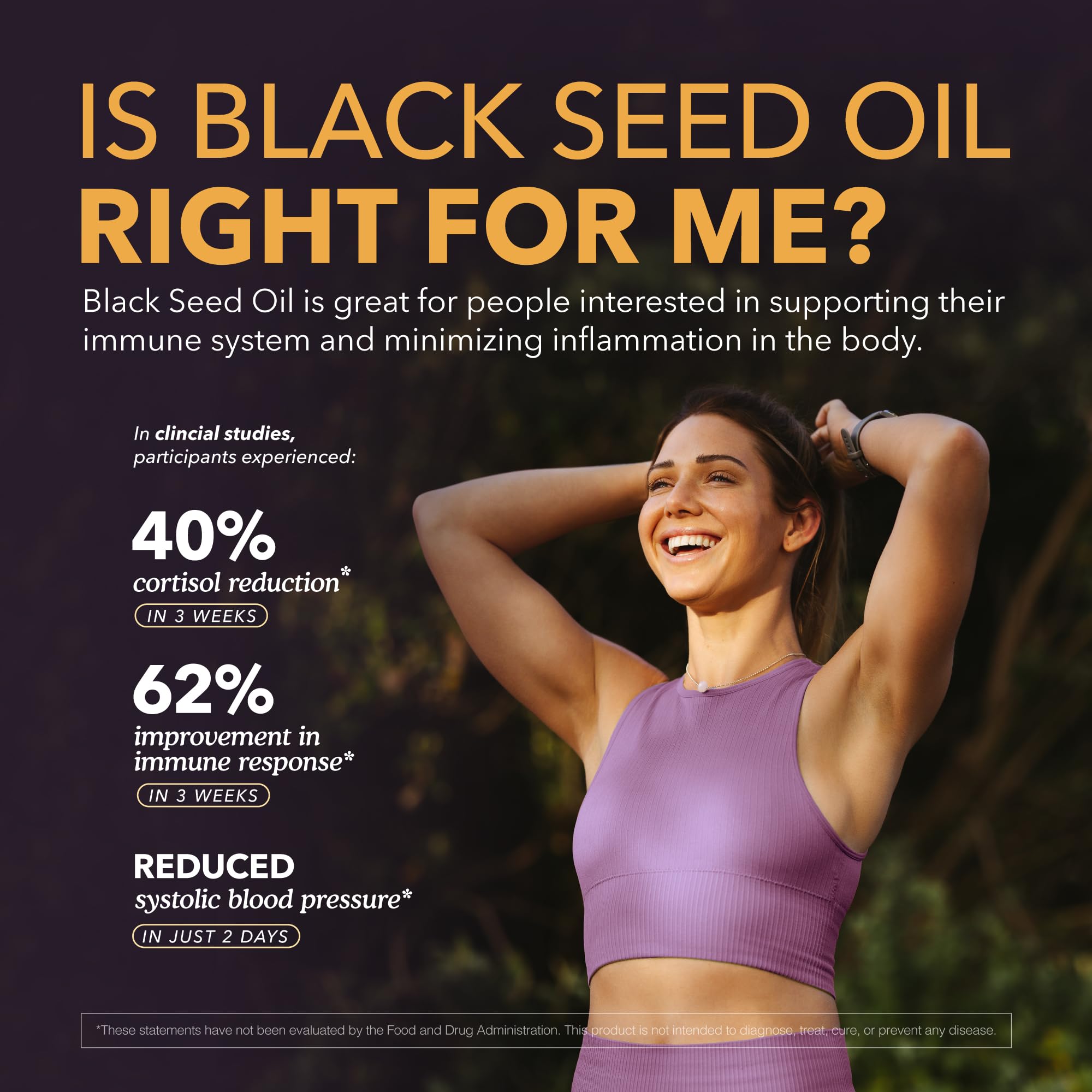 Black Seed Oil Capsules, Cold-Pressed with Thymoquin, Plant-Based Wellness for Digestion, Energy & Daily Balance, Non-GMO, Gluten Free, 60 Capsules, 30 Day Supply — Amazon image 7